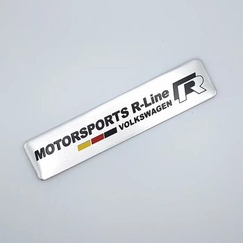 Эмблема алюминиевая Volkswagen Motorsports R-Line 12,0*2,6 см