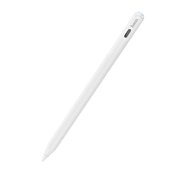 Стилус для iPad HOCO GM112 Intelligent anti-lost active capacitive pen with digital display pad dedicated White (6942007634588)