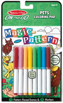 Розмальовка з маркерами Melissa and Doug Animals Magic Pattern (0000772403115)