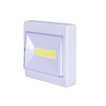 Фонарик Светильник LED HY-801A LED COB 3W подсветка выключателя, магнит, липучка, батарейки AAA 3 шт