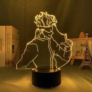 Светильник с 3D эффектом led лампа Годжо Сатору из аниме Магическая Битва Jujutsu Kaisen ночник (100197.8)