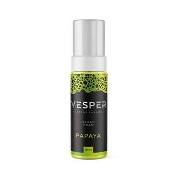 Пена для тату Vesper Green Cleaner Foam Papaya 150мл UKR