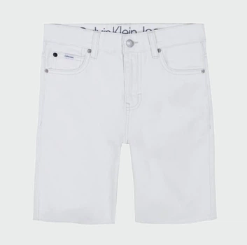 Подростковые джинсовые шорты для мальчика Calvin Klein 354559136 170 см Белые (1159819457)