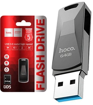 USB Флеш накопитель Hoco UD5 Wisdom high-speed USB3.0 64GB Black (38527)