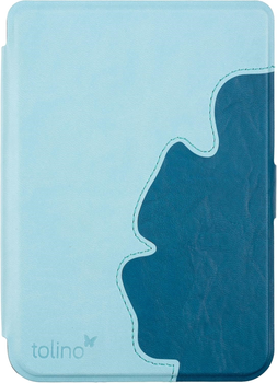 Чохол на читач електронних книг Tolino Shine Slim Flowy Light Blue (8720195098027)