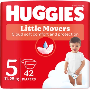 Підгузки Huggies Little Movers 5 12-22 кг Jumbo 42 шт (5029053567594)