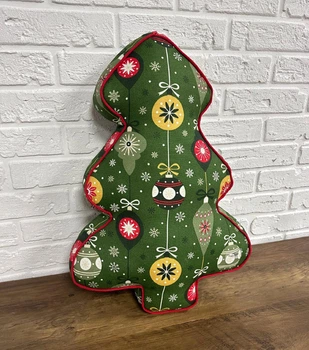 Подушка новогодняя Елка X-mas Green Toys 45х60 см зеленая