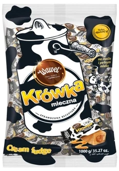 Коробка з карамельними цукерками цукерки Wawel "молочна корівка" 1 кг