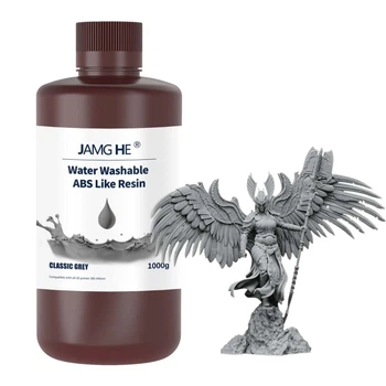 Фотополімерна смола високої роздільної здатності Jamge He Water Washable ABS Like Resin Grey 1кг