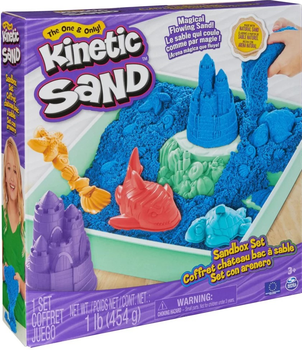 Кінетичний пісок Kinetic Sand Пісочниця 454 г (0778988491157)