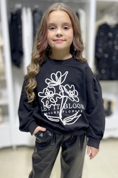 Свитшот Escabel Kids 116 см Черный (2125000857084)