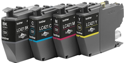 Zestaw tuszy Brother LC421VALDR Value Pack CMYK