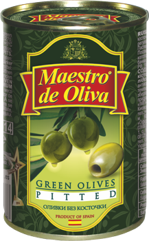 Оливки зеленые без косточки Maestro de Oliva 300 г (8436024290028)