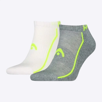 Набор мужских носков коротких HEAD All Sports Performance Quarter 2P 701229023-004 43-46 2 пары Серый/Белый (8720245769815)