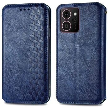 Чехол Deexe Rhombus Wallet для HMD Skyline - Blue