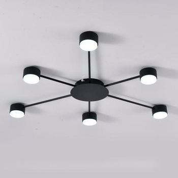 Люстра стельова LUMINARIA RAY SLIM 6xGX53 BLACK 220V IP20
