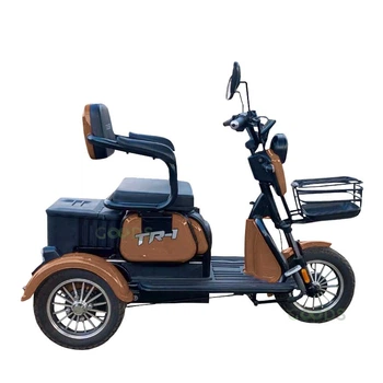 Электроскутер трехколесный Crosser TR1 1000W 20AH (TR-1001) Коричневый