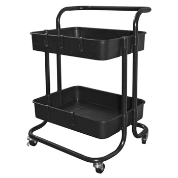 Етажерка на колесах "Comfort" 2яр 41*39*59см Stenson WW01356-BL