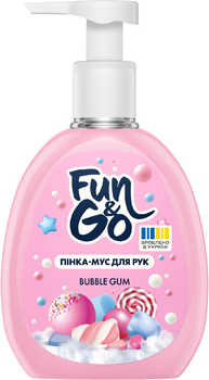 Пенка-мусс для рук Fun&Go Bubble Gum 300 мл (4820204701796)