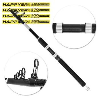 Спінінг телескоп складане кільце "Happyer" 3.6м 100-250г Stenson SF24329-3.6