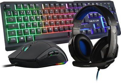 Игровой комплект The G-Lab Combo Selenium Черный
