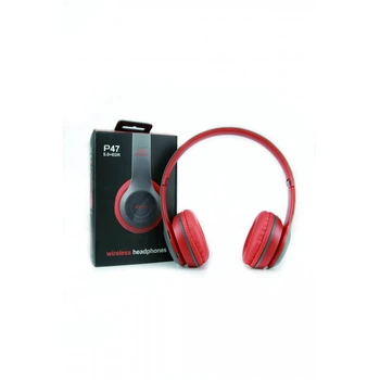 Бездротові навушники HEADSET P47, червоні