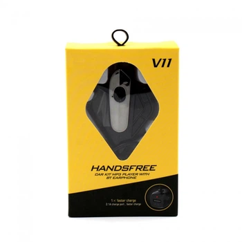 Трансмиттер FM V11 BT с гарнитурой Bluetooth v5.0 и EDR до 10 м