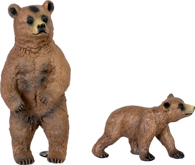 Набор фигурок Kids Team Сафари Бурая медведица и медвежонок (Q9899-A37_1)