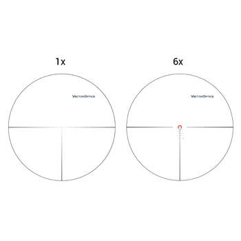 Прицел оптический Vector Optics Continental 1-6x28 (34mm) illum. FFP Tactical