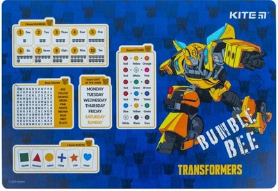 Подложка настольная 42,5 x 29см английскийTransformers
