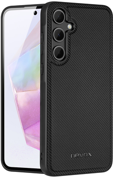 Etui plecki Nevox StyleShell Nylo do Samsung Galaxy A35 Black (4250686413410)