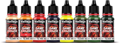 Zestaw farb akrylowych Vallejo Game Color 72.192 Orcs & Goblins 8 szt x 18 ml (8429551721929)