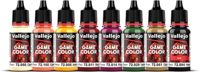 Набір акрилових фарб Vallejo Game Color 72.195 Aztec Dragons 8 шт x 18 мл (8429551721950)