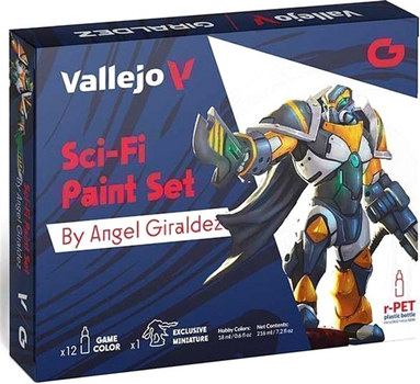 Zestaw farb akrylowych Vallejo Game Color Sci-Fi Paint Kit 12 x 18 ml (8429551723138)