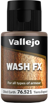 Farba Vallejo Wash FX 76.521 35 ml Oiled Earth (8429551765213)