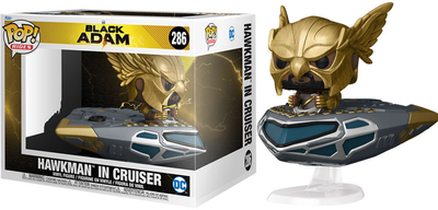 Figurka Funko Pop DC Comics Black Adam Hawkman in Cruiser 15 cm (0889698641951)