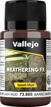 Farba akrylowa Vallejo Weathering FX Splash Mud 73.805 40 ml Brown (8429551738057)