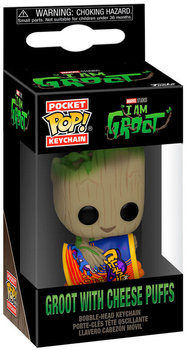 Брелок Funko Pocket POP Keychain Marvel I am Groot Groot with Cheese Puffs 4 см (0889698706483)