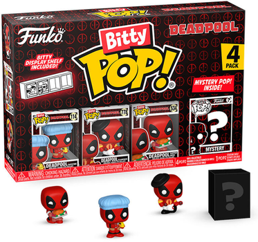 Набір фігурок-сюрприз Funko Bitty POP Marvel Deadpool Bathtime 4 шт (0889698849609)