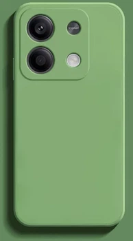 Силиконовый чехол Soft Touch для Xiaomi Redmi Note 13 Pro 4G Зеленый
