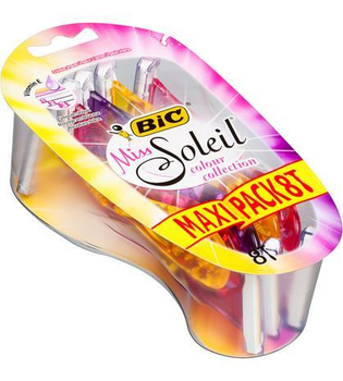 Бритва без змінних картриджів BIC Miss Soleil Colour collection 8 шт (3086123437739)
