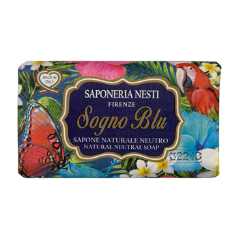 Мыло Saponeria Nesti твердое натуральное парфюмированное sogno blu, 125 г