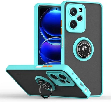 Захисний чохол MatteLuxe Xiaomi Poco X5 Pro 5G (з кільцем) Light Blue (38256-0B)