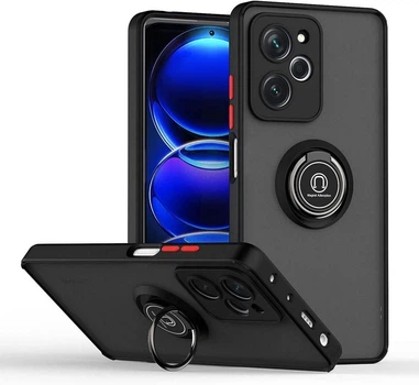 Захисний чохол MatteLuxe Xiaomi Poco X5 Pro 5G (з кільцем) Black (38256-2B)