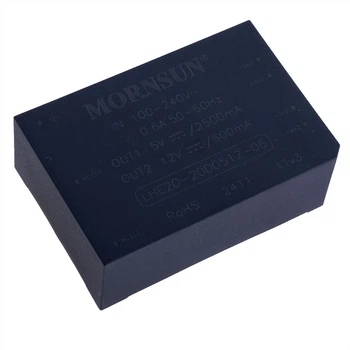 Встраиваемый блок питания на плату 20W 5V/12V LHE20-20D0512-06 Mornsun