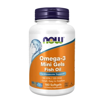 Omega-3 Now foods Омега-3 500 мг 180 мягких мини капсул