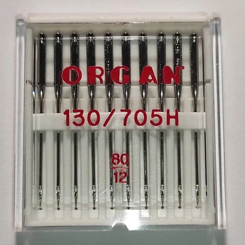Иглы швейные универсальные ORGAN №80 пластиковый бокс 10 штук для бытовых швейных машин (6994)
