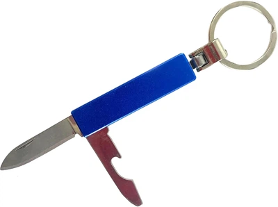 Брелок-нож Stinger с перочинным ножом и открывалкой Синий (DN27168В)
