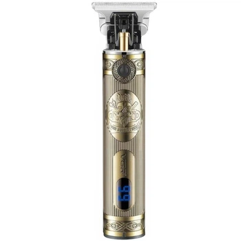 Триммер аккумуляторный для бороды и волос VGR V-948 с LED дисплеем Gold (3_05686)