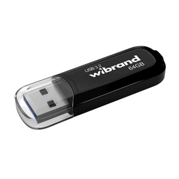 USB флеш-накопичувач 3.2 Wibrand 64gb Marten Gen1 Колір Чорний